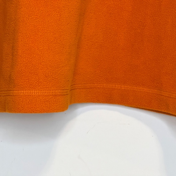 Eddie Bauer Size XL 1/4 Zip Orange Pullover Fleece Shirt Hiking Outdoor Camping - Picture 10 of 16